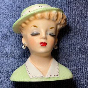 Vintage Inarco E-969/S Lady Head Vase